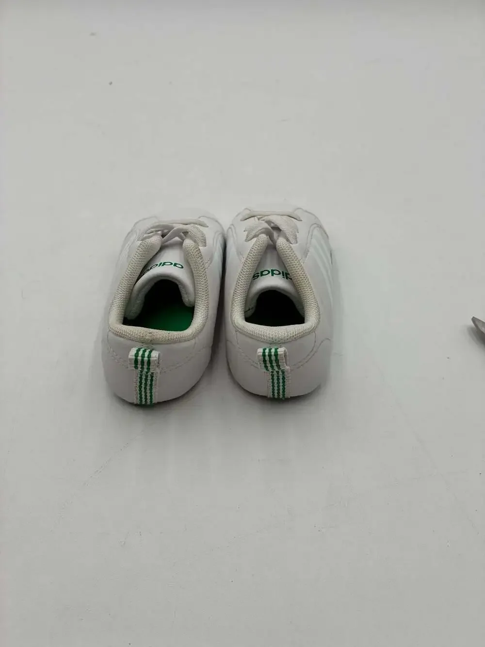 Adidas VS Advantage Crib Infant Baby Shoes White/Green 4K Toddler